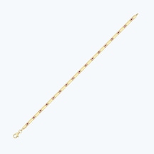 Altınbaş Mor Taşlı Altın Bileklik Abl0421-y-25407-k Çok Renkli