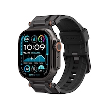 Apple Watch 49/46mm Ultra 4/3/2/1 / Seri 12/11/10 İle Uyumlu Kordon Kayış Band Durapro Armor Black Edition - Amp09229 Çok Renkli