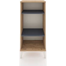 Arges Komodin 2 Raflı 44x30x96 Çam-antrasit Çam