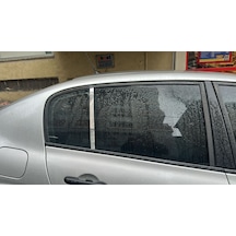 Renault Megane 2 Sedan -hb Uyumlu Kapı Direği Krom Paslanmaz Çelik 2 Parça Cam Direk
