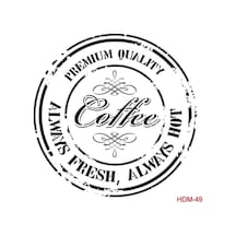 Cadence Coffee Stencil Şablon 25x25 Cm Beyaz Tek Ebat