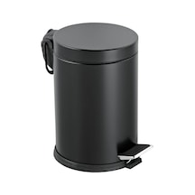 Bath Pedallı Çöp Kovası - Siyah - 5 Lt Çok Renkli