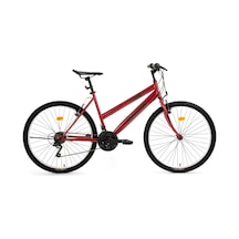 Bisan Dıscover Kadın Dağ Bisikleti 42cm V 26 Jant 21 Vites Metalik Kırmızı Siyah Çok Renkli