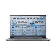 Lenovo IdeaPad Slim 3 15AMN8 82XQ00RWTX002 R5-7520U 8 GB 512 GB SSD 15.6" FHD W11P Dizüstü Bilgisayar