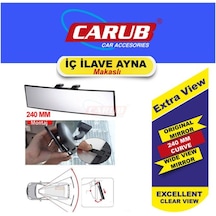 Carub Ayna Iç Ilave Makaslı 240Mm Bombe Cam Vakum