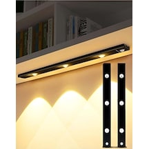 Bella Slim Cabinet Hareket Sensörlü Siyah Dimmerli Led Dolap Lambası Siyah