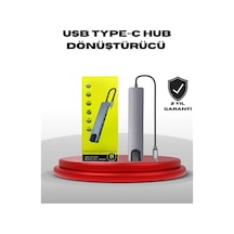 Mey İthalat 4k Hdmı Çıkışlı, Gigabit Ethernet'li Usb C Çoklu Port Hub