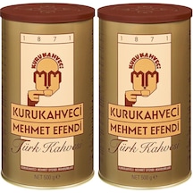 Mehmet Efendi Kurukahveci Türk Kahvesi 500GR Teneke Kutu (2 Li Se