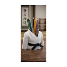 Karate Siyah Kuşaklı Kalemlik Beyaz - 931236988 Beyaz