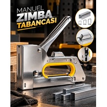 4-6-8 Mm Uyumlu Manuel Zımba Tabancası No.13 Güçlü Metal Gövdeli El Tipi Zımba Makinesi Beyaz - Çok Renkli