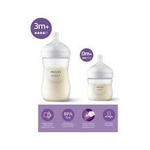 Natural Response Doğal Tepkili Pp 2'li Biberon Seti 125 Ml 0 Ay & 260 Ml 3 Ay - Cam Değildir.