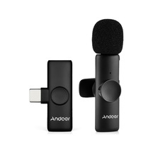 Andoer Onetriggertwo Mini 2.4g Kablosuz Mikrofon Sistemi 2 Verici + 1 Alıcı Klips