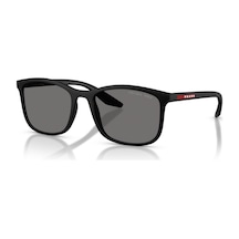 Prada Ps A08s Dg002g 56 Linea Rossa Erkek Polarize Kare Siyah Kemik Güneş Gözlüğü Siyah