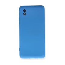 Samsung Galaxy A01 Core Kılıf Nano İçi Kadife Silikon - Mavi 0.2M-Çok Renkli