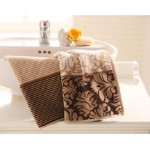 Özdilek Damask Desenli Banyo Havlu Kahve