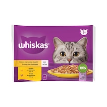 Whiskas Kümes Hayvanlı Seçim Poşet Yaş Mama 4x85 G - 7 Adet Tarı