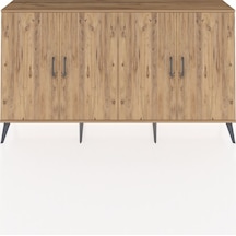 Arges Konsol 4 Raflı 4 Kapaklı 176x30x99 Çam-çam/antrasit Atlas Çam/antrasıt - Atlas Çam