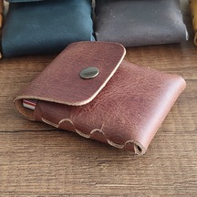 Sumerian Leather Craft Minimalist Deri Kartlık Tarçın