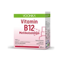 Voonka Vitamin B12 Metilkobalamin Damla -Sprey 20 Ml