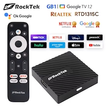 Rocktek Gb1 Mini 2gb+32gb Android Tv Box 4k Netflix Lisanslı Yapay Zeka Çipli Google Sertifikalı