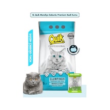 5lt Marsilya Sabunlu Bentonit Topaklaşan Doğal Kokusuz Kedi Kumu + Koku Giderici Hediyeli