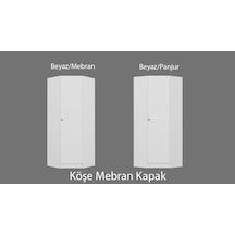 Kale Köşe Gövde Mebran Kapak Beyaz/panjur - 210cm Beyaz