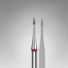 Staleks Elmas Manikür Freze Ucu Mini Ateş Model Kırmızı 1mm Fa12r010-3