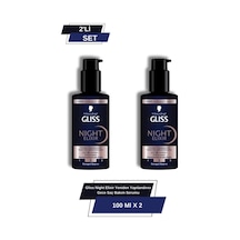Gliss Night Elixir Yeniden Yapılandırıcı Gece Saç Bakım Serumu 2'li Set set-hnkl-5213-6348