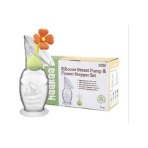 Haakaa Gen2 Çiçek Kapaklı Şeffaf Süt Pompası ve Süt Toplayıcı