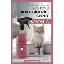 Kedi Kumu Kokusu Spreyi, Lavanta 500 Ml Koku Hapseden Doğal Ferahlık Spreyi