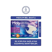 Moly Bel Bantlı Hasta Bezi 7 Damla M 4 x 30'lu