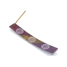 Obsidian Taşı Kayık Tütsülük Model 6 Çok Renkli