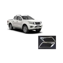 Nissan Navara Uyumlu 2016 Sonrası Ön Far Kaplama Abs Plastik Krom