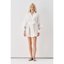 Sagaza Studio Ss6185 Desenli Kimono Pembe