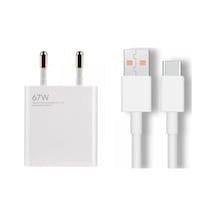 67W Turbo Hızlı Şarj Aleti Adaptör+Kablo Set