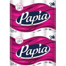 Papia Tuvalet Kağıdı 3 Katlı 48 Li Pk Klasik 2pk 24