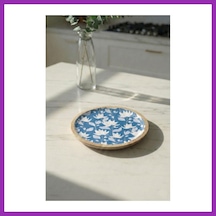 Bezos Mango Agacı Pasta Tabağı & Sunum Tabağı 20 Cm Desenli Bty Çok Renkli