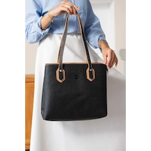 Just Polo Kadın Orijinal Just Polo Siyah Taba Büyük Boy Şık El Çantası Tote Bag Avp234028mh Siyah - Camel Just Polo Kadın Orijinal Just Polo Siyah Taba Büyük Boy Şık El Çantası Tote Bag Avp234028mh Siyah - Camel