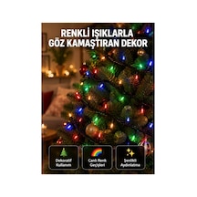 50 Li Led Şeffaf Kablolu 5 M Aydınlatma Işık Süsleme Led Yeni Nesil Çok Renkli Çok Renkli