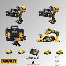 Dewalt DCF922NT + DCF922NT + DCG407NT + DCP580NT 4 Adet 5 Amper Akü + Şarj Aleti Set