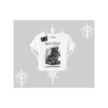 Tarzsokak Babby Tee Tshirt Throttle Therapy No Brakes Just Freedom Beyaz