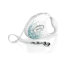 Flexi Glam Splash Ocean S Beden Beyaz 3mt Şerit Tasma Beyaz