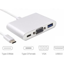 Usb 3.1 Type C To Vga Usb 3.0 Çevirici Dönüştürücü Adaptör