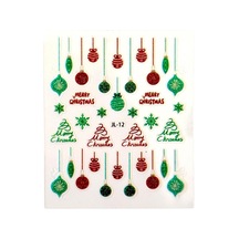 No.12 - Süsleme Temalı 3d Tasarım Yapışkan Kolay Uygulanan Tırnak Sticker Tırnak Dövmesi Nail Art