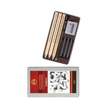 Gioconda Sketching Set Yassı Uçlu Çizim Seti Metal Kutu