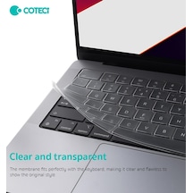 Premium Coteci Neo İnce Silikon Klavye Koruma Kılıfı Yazı Ekipman Çalışma