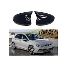 Vw Golf 8 Batman Yarasa Ayna Kapağı Piano Black 2021-