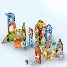 /manyetik Oyuncak Manyetik Blok Seti Stem Oyuncak 60 Parça -magic Magnetic Blocks