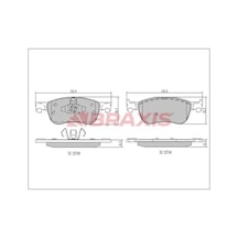Ford Fiesta 7 On Fren Balatasi 1.0 2017-2021 Braxıs Aa0685