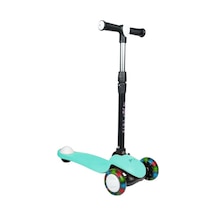 3+ Yaş Pro Scooter Turkuaz Işıklı 50 Kg Taşıma Kapasiteli Turkuaz